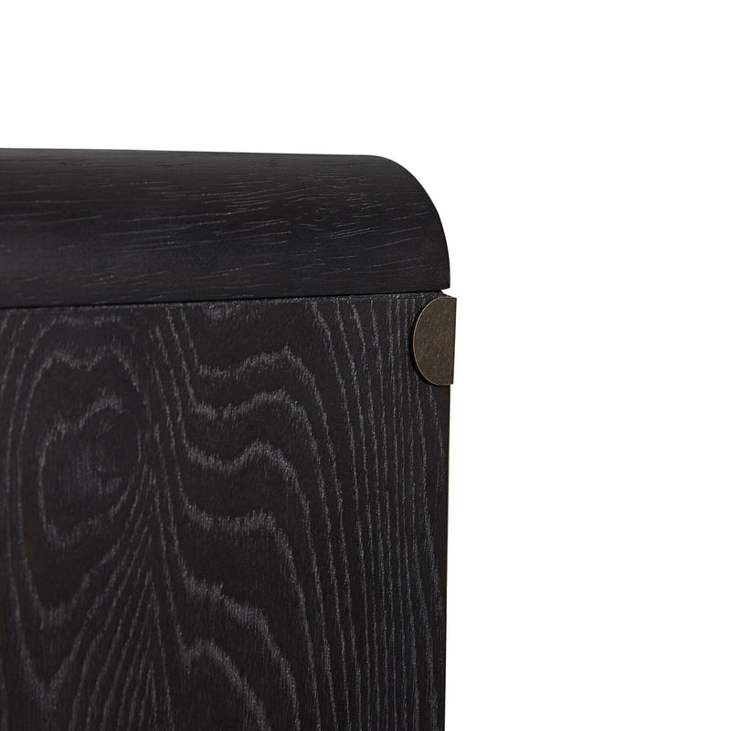 Elure - Glass Door Server - Peppercorn