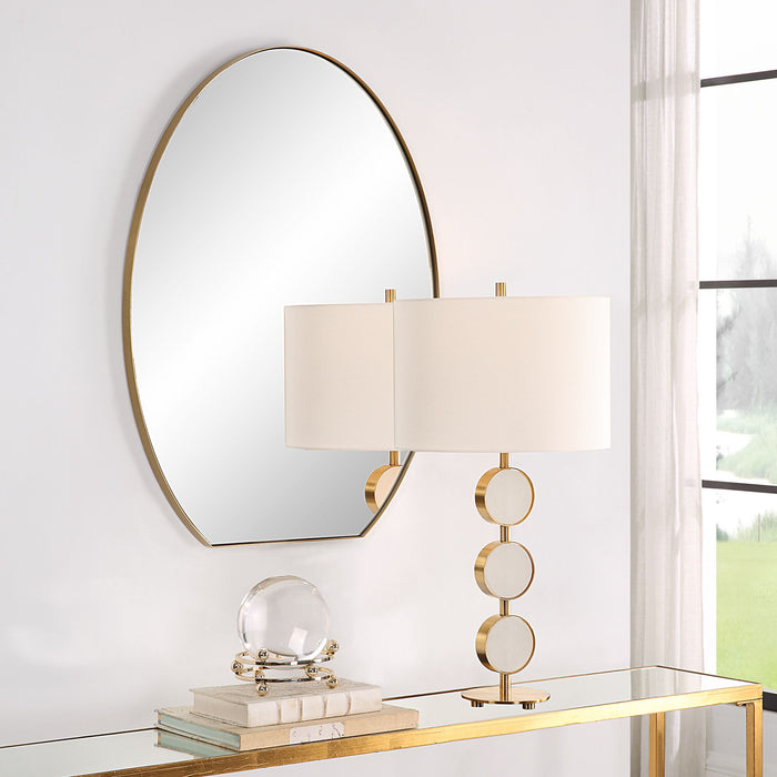 Cabell - Oval Mirror - Brass
