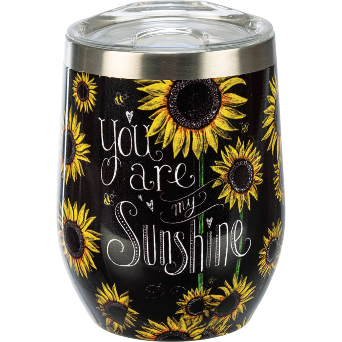 You Are My Sunshine Wine Tumbler
