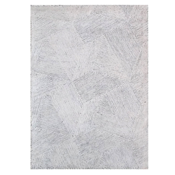 Paonia - Geometric 6 X 9 Rug - Pearl Silver