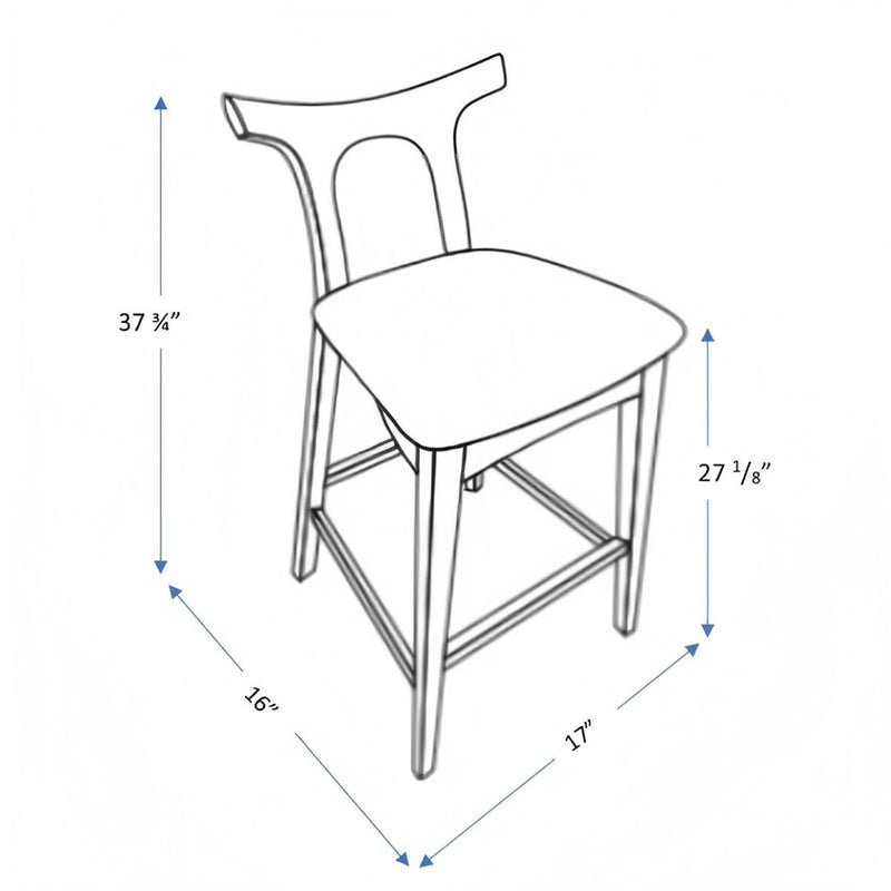 Hester - Upholstered, Square Bar Chair (Set of 2)