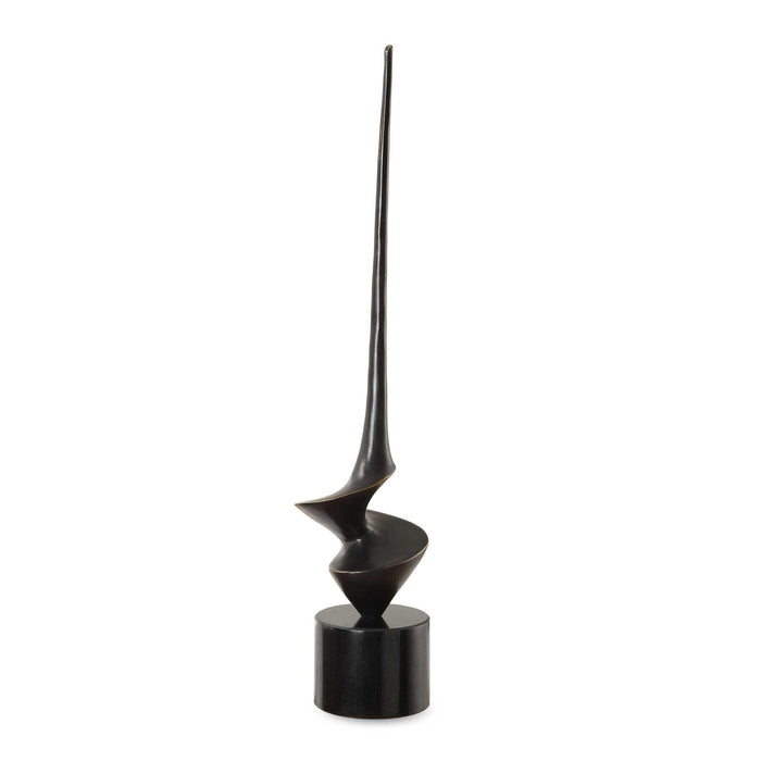 All Twisted - Bronze Sculpture - Black