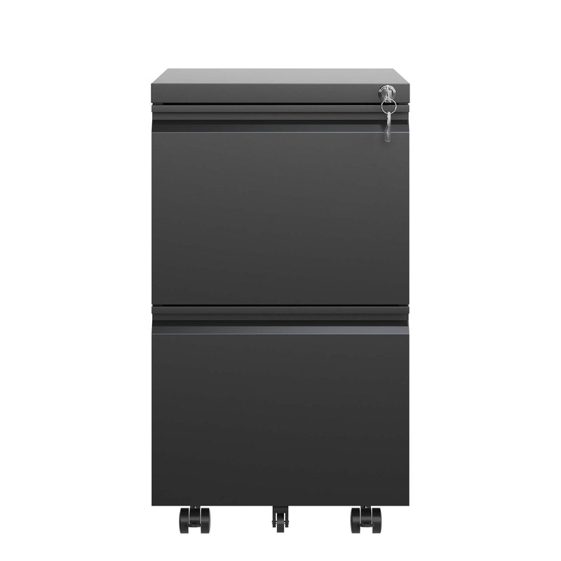 Metal Drawer Mobile File Cabinet With Lock For Home Office Organizer