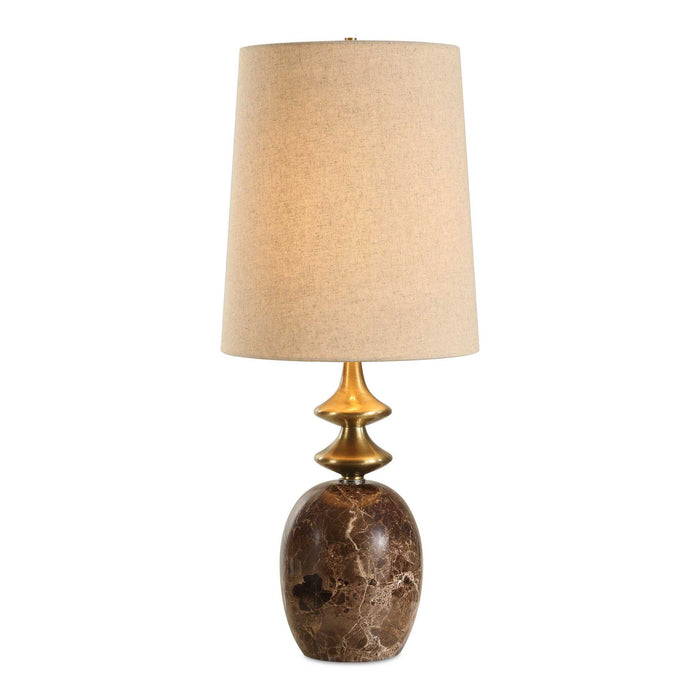 Percy - Marble Buffet Lamp - Brass / Brown