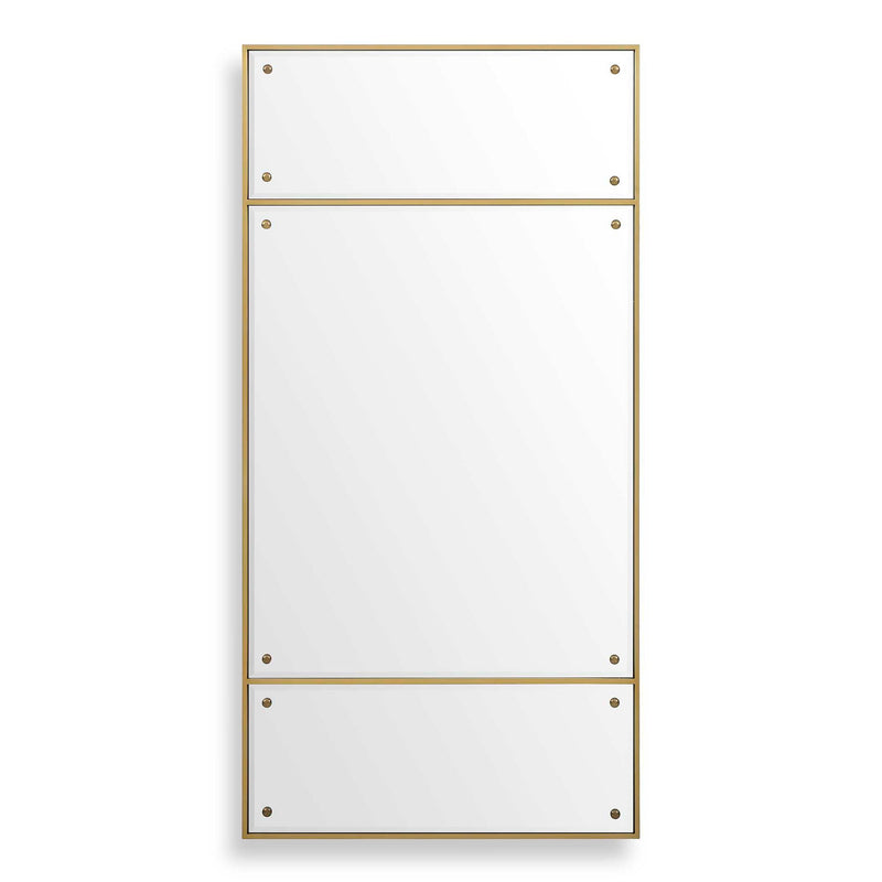 Wrenton - Rectangular Mirror - Brass