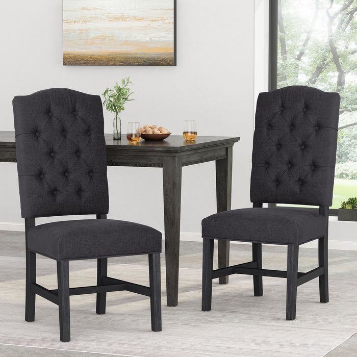 Elegant Dining Chair With Button Tufted Design