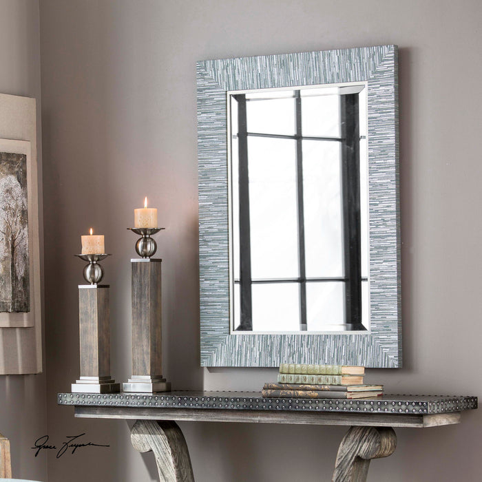 Belaya - Wood Mirror - Gray