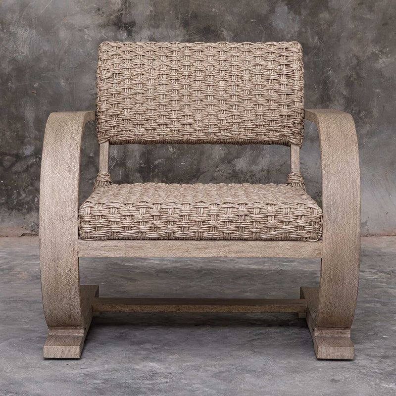 Rehema - Outdoor Wicker Lounge Chair - Gray