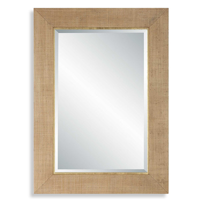 Bungalow - Grass Cloth Mirror - Light Brown