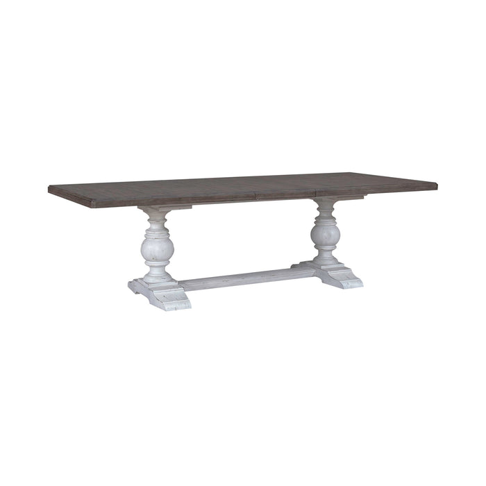 River Place - Trestle Table Set - White