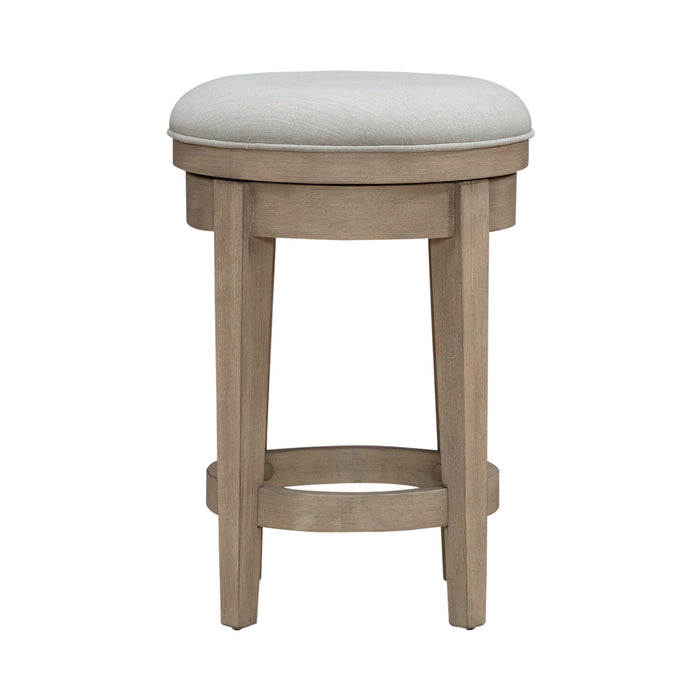 Brentwood - Upholstered Swivel Console Stool - Sandstone