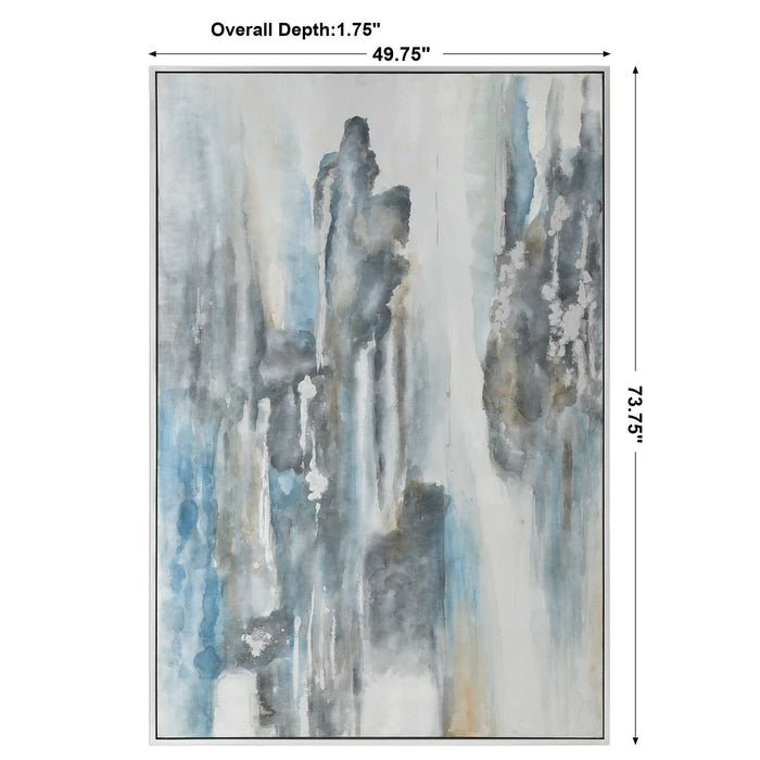 Celebrate - Modern Art - Blue