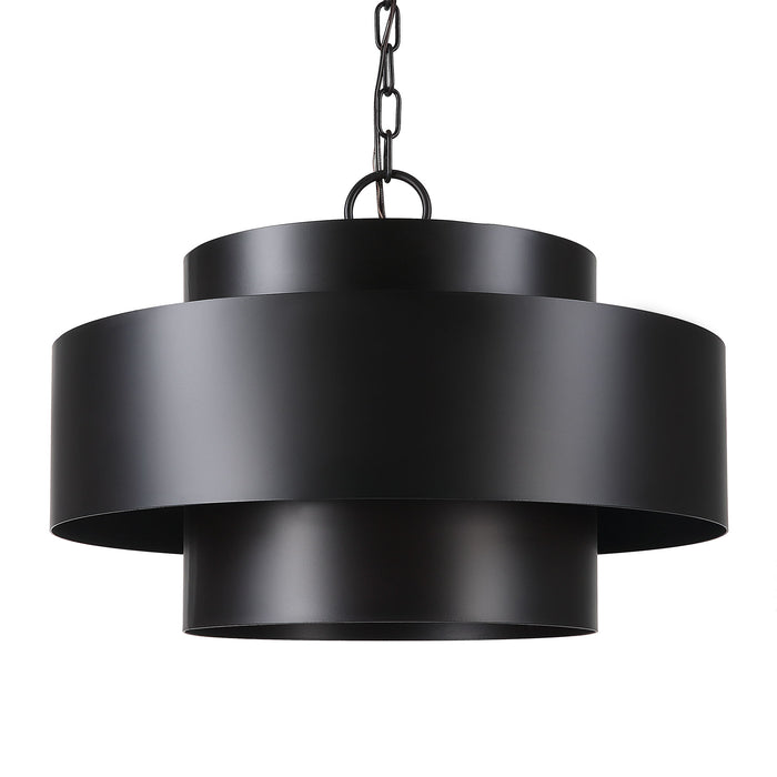 Youngstown - 4 Light Pendant - Dark Bronze