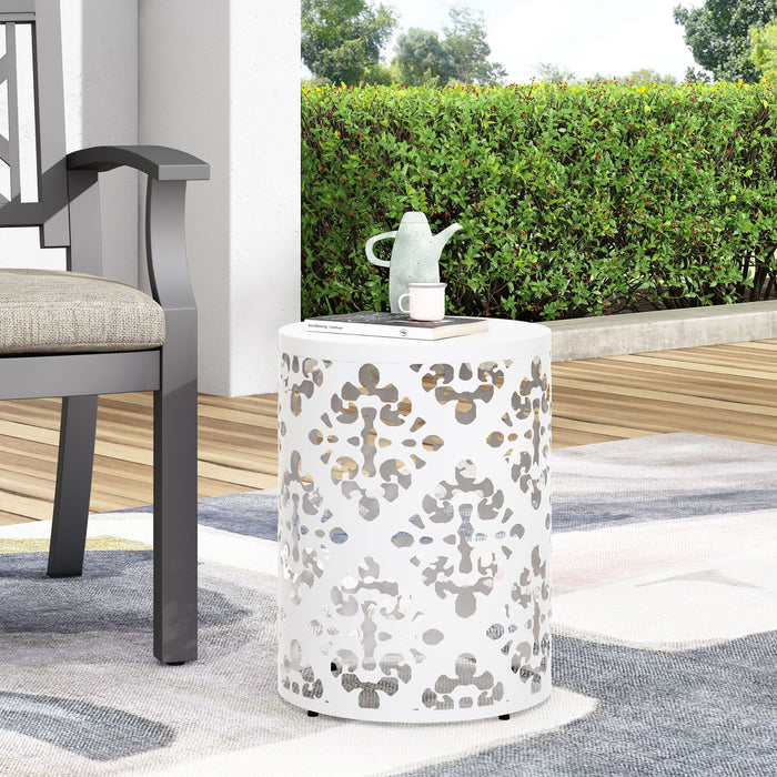 Outdoor Metal Modern Design End Table