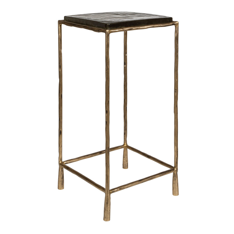 Ovard - Antiqued Accent Table - Bronze