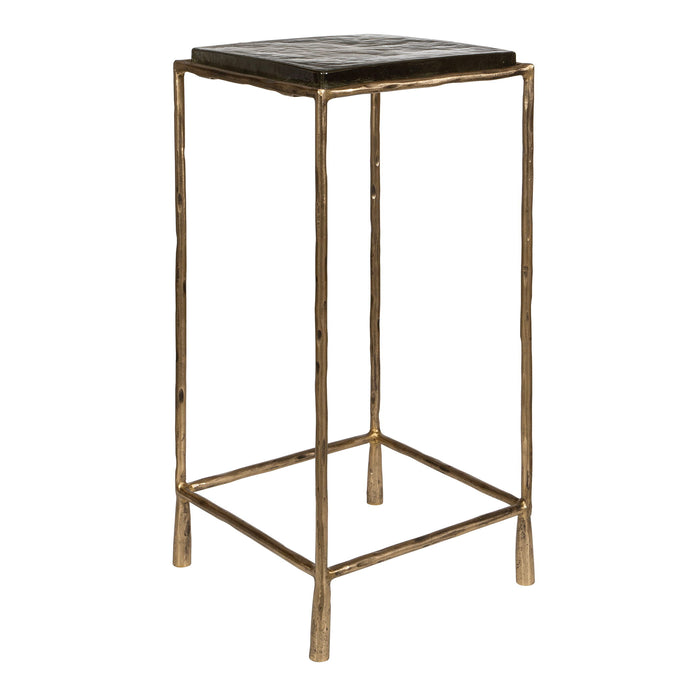 Ovard - Antiqued Accent Table - Bronze