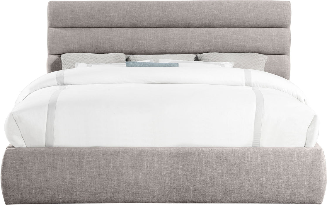 Adam - Linen Fabric Bed With 52" Headboard