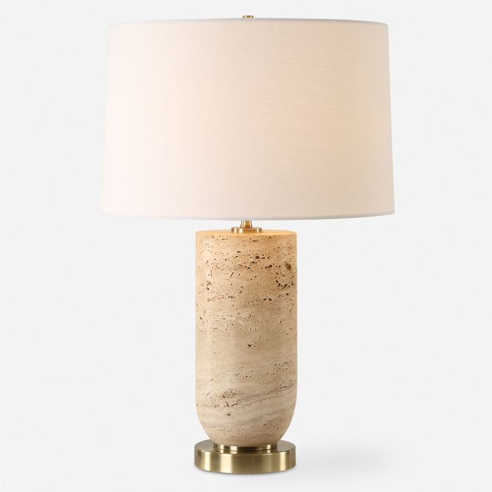 Aubrey - Travertine Table Lamp