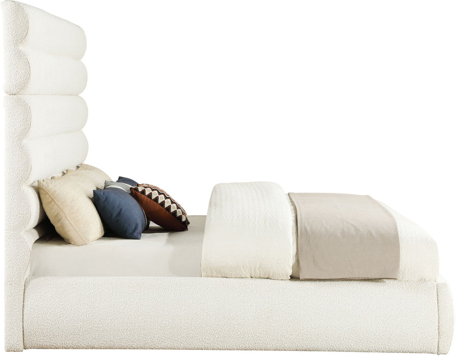 Adam - Boucle Fabric Bed With 70.5" Headboard