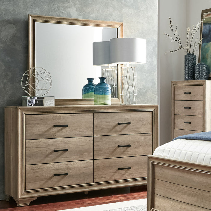 Sun Valley - Upholstered Bed, Dresser & Mirror