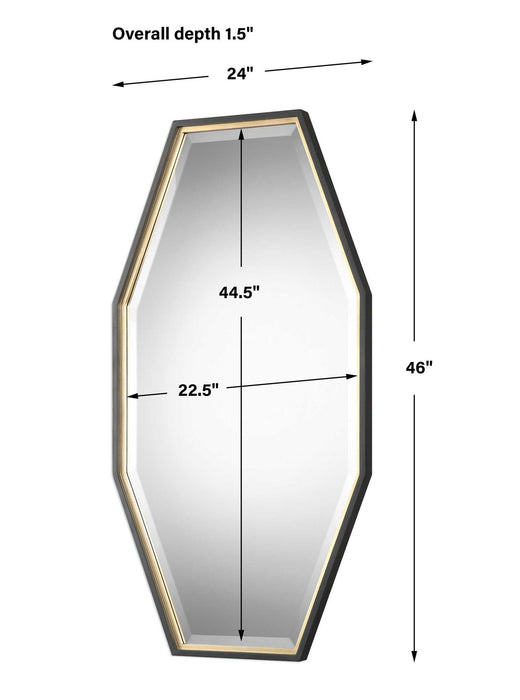 Savion - Octagon Mirror - Gold