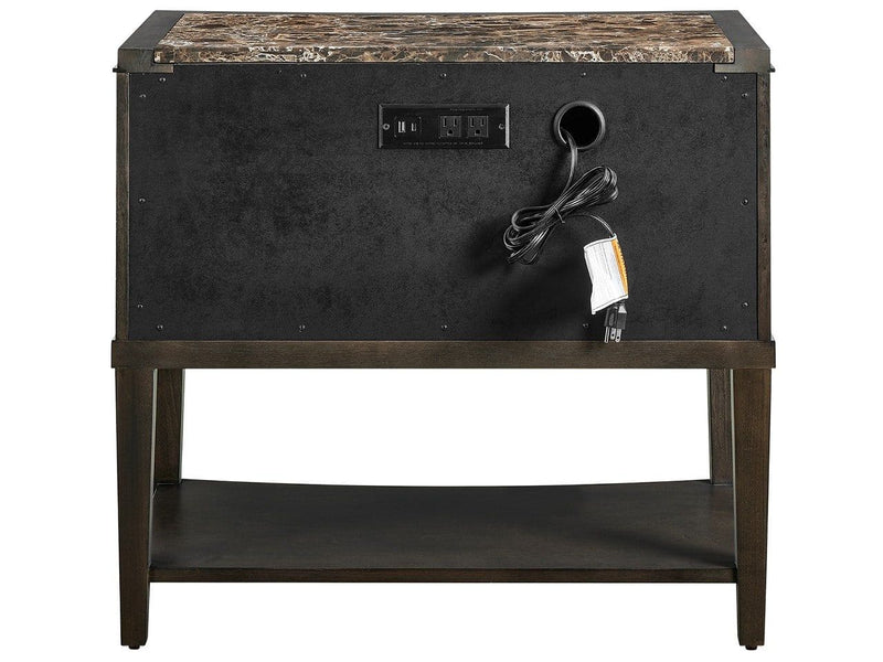 Fenwick - Emperador Nightstand - Dark Brown