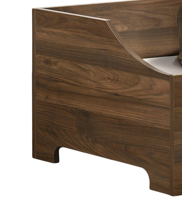 Gibson - Alder Wood Finish Comfy Pet Bed With Cushion - Brown