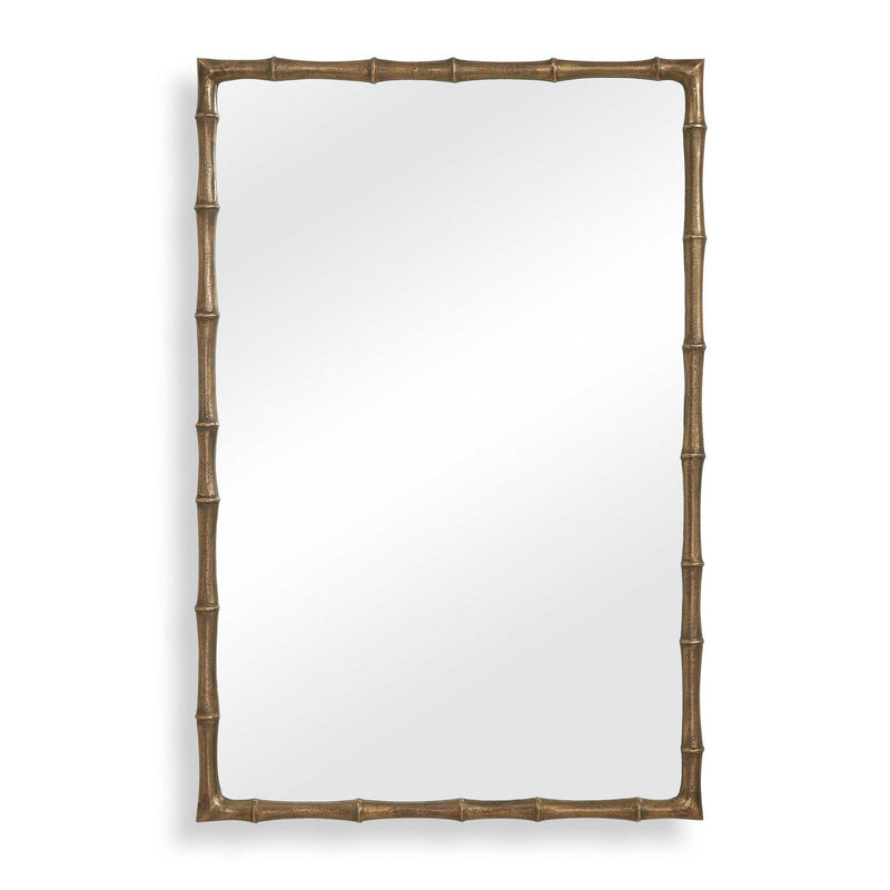 Brass Bamboo - Rectangle Mirror - Brass / Gold