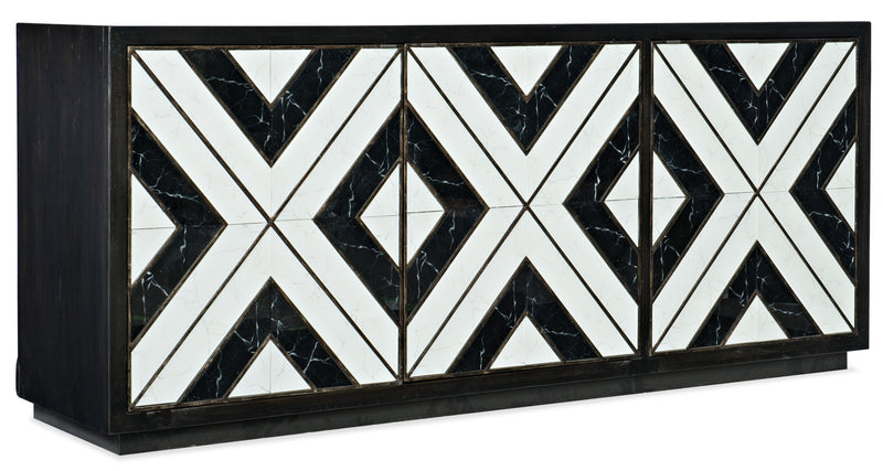 Sanctuary 2 - Noir Et Blanc Entertainment Console