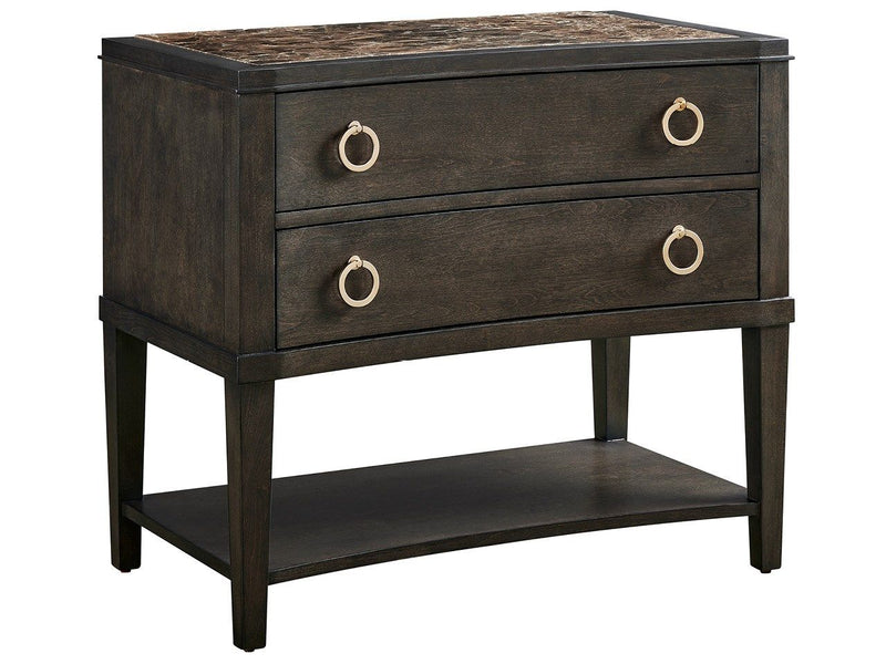 Fenwick - Emperador Nightstand - Dark Brown