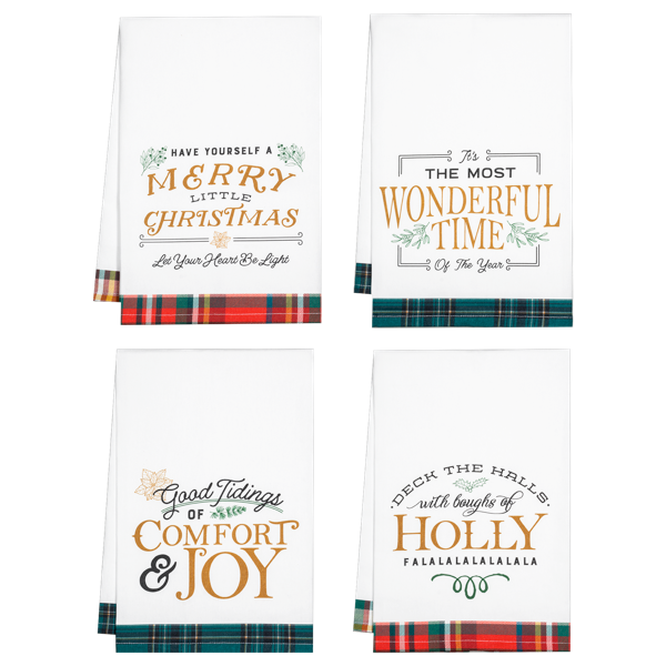 Holiday Message Tea Towel