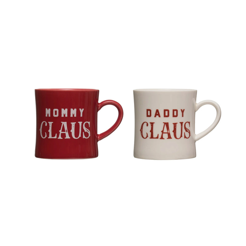 Mommy/Daddy/Nana/Papa Claus Stoneware Mug