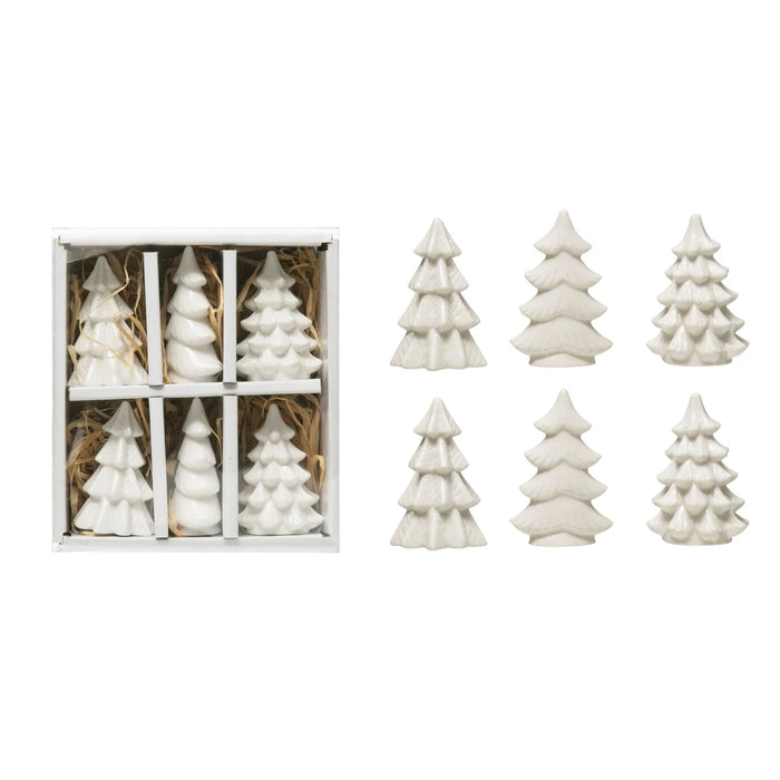 2.5" Stoneware Winter Trees