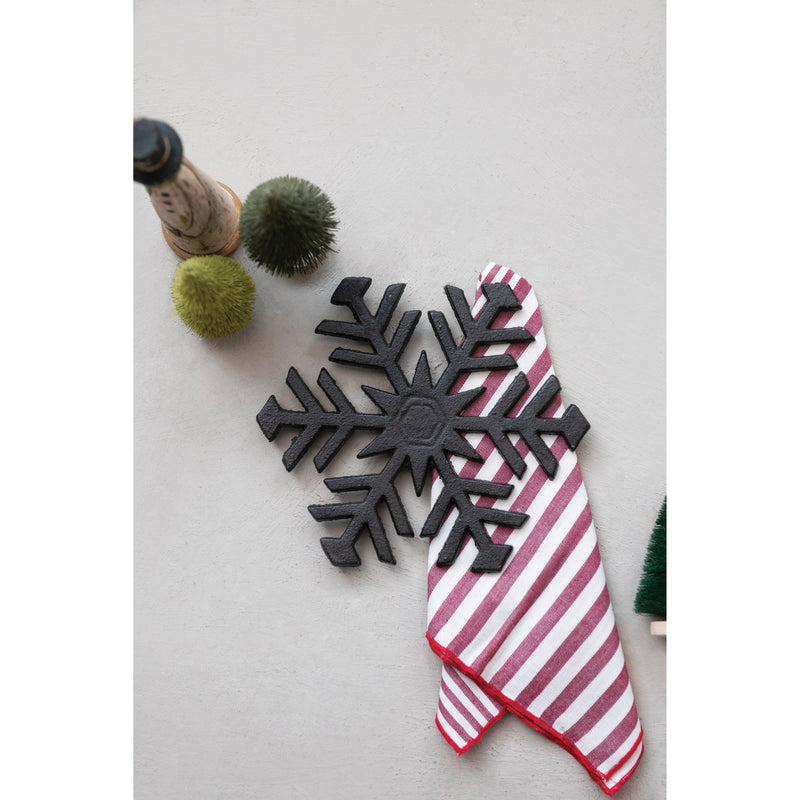 8.5" Cast Iron Snowflake Trivet