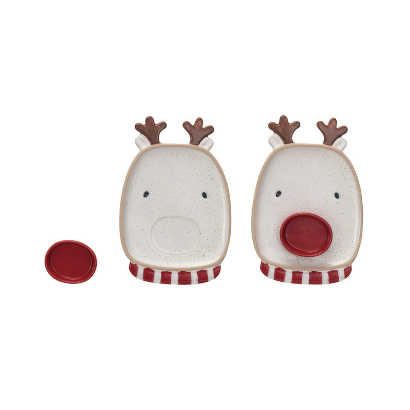Christmas Holiday Platter w/Dish | 2 Pieces